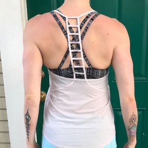 lululemon blush ladder back tank